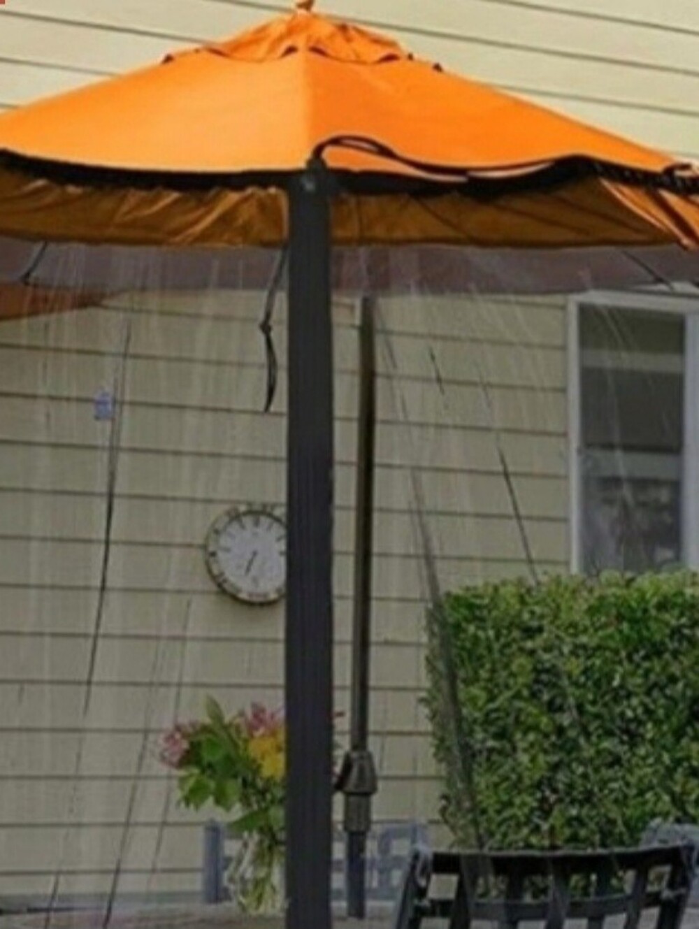 Outdoor Mesh  Patio Umbrella  Canopy Black